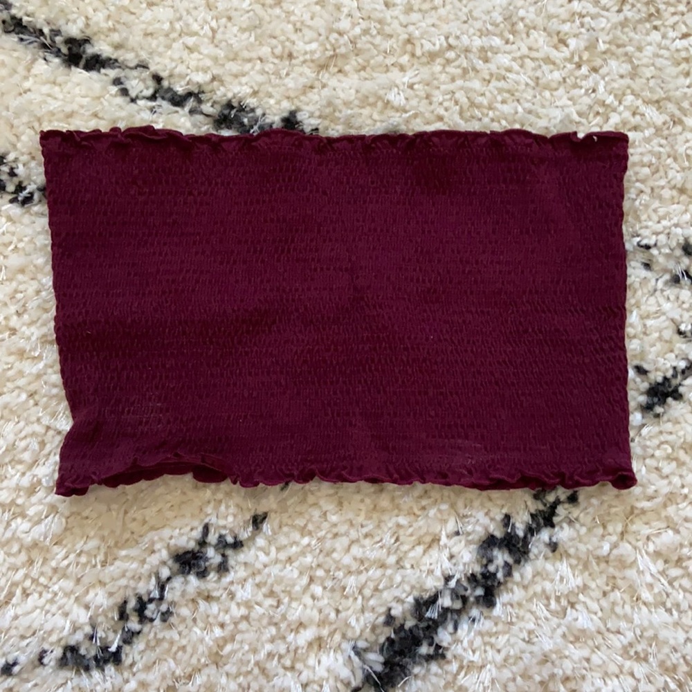 Maroon crop top